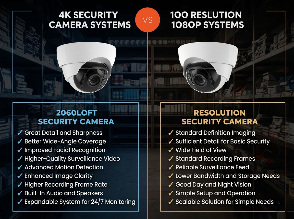 4K vs 1080p Security Camera Systems 2026