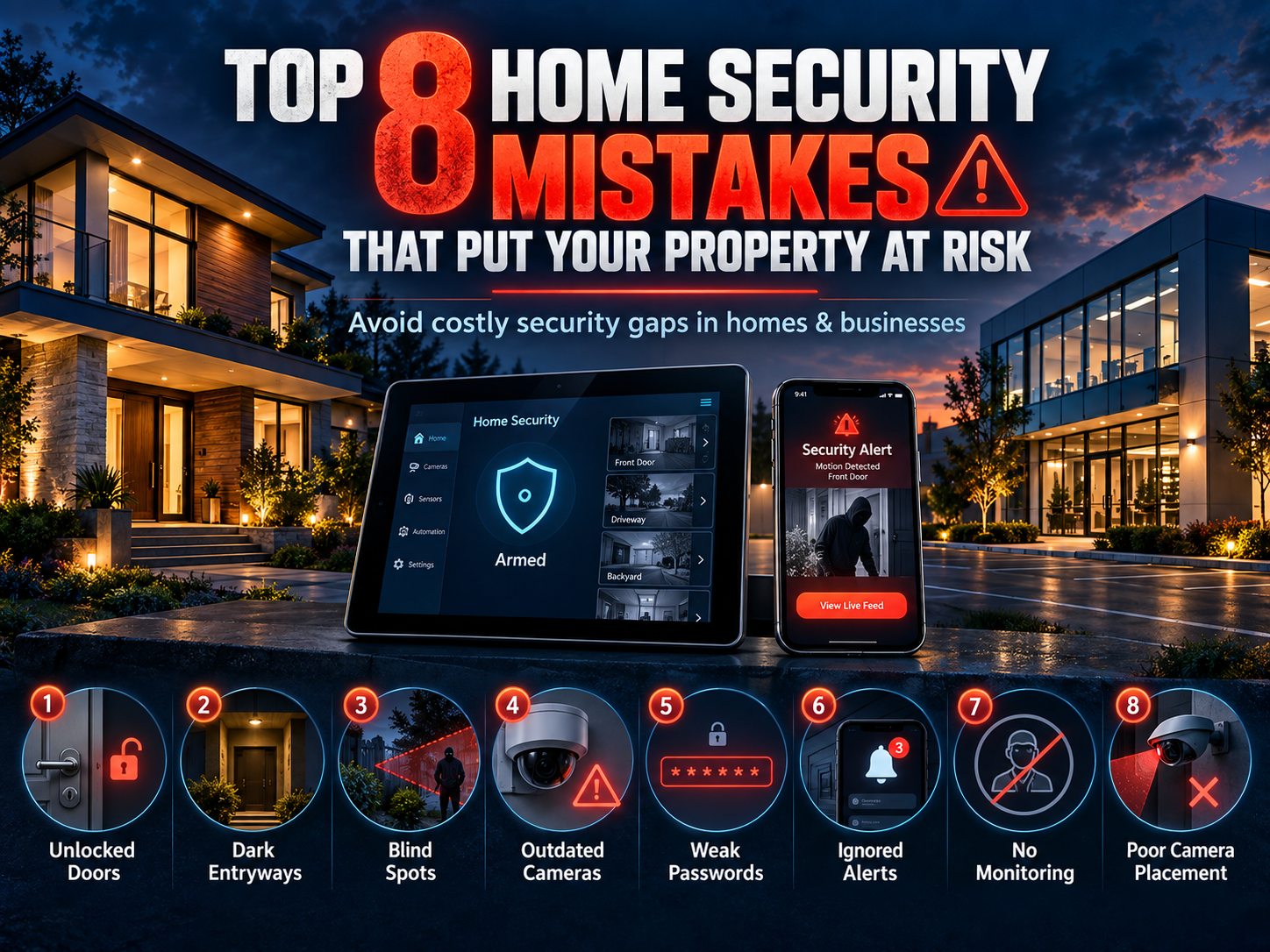 Top 8 Home Security Mistakes That Put Your Property at Risk