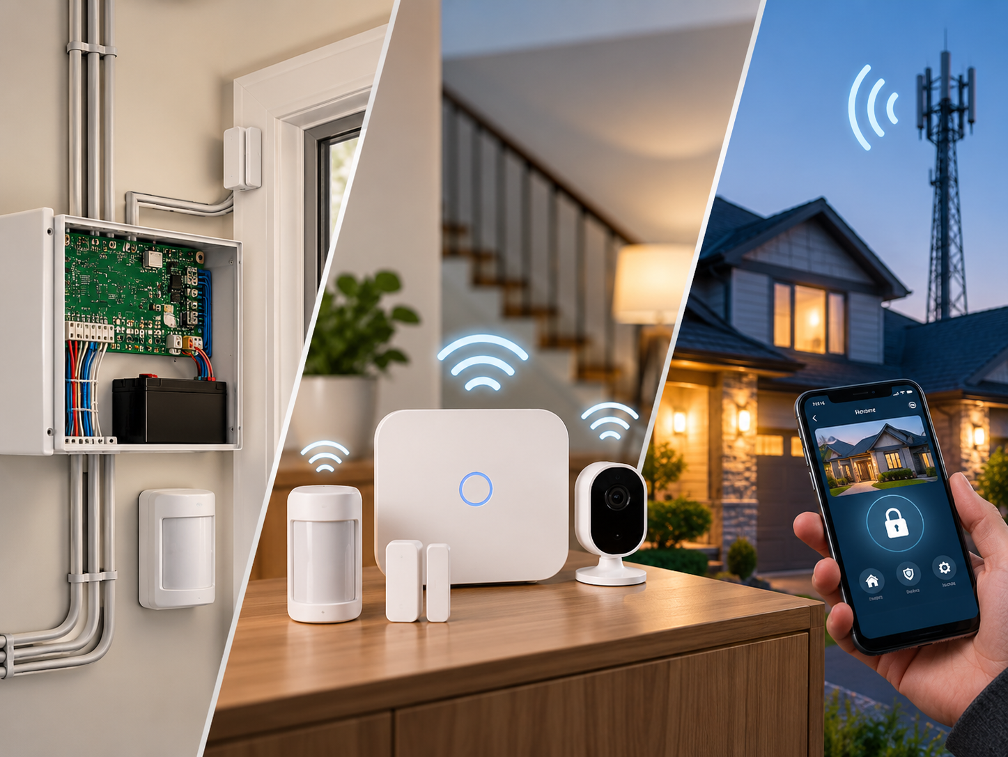 Types of Home Alarm Systems: Wired, Wireless & Cellular Explained